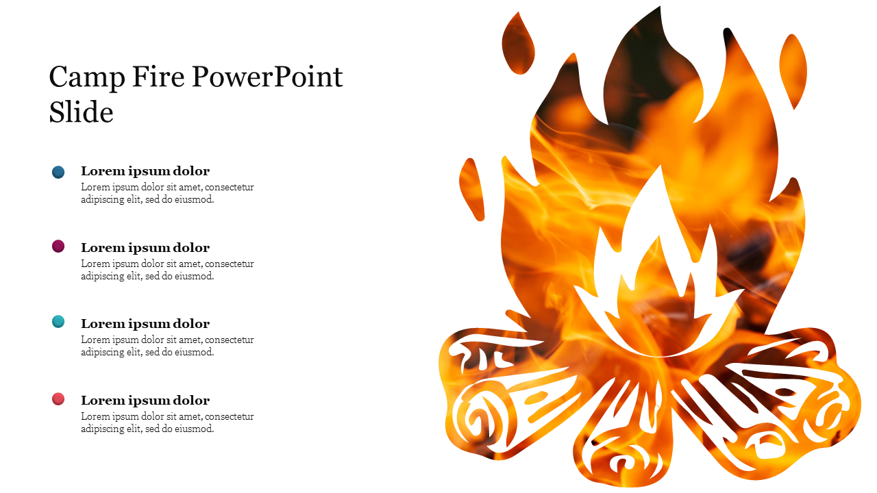 Camp Fire PowerPoint Slide